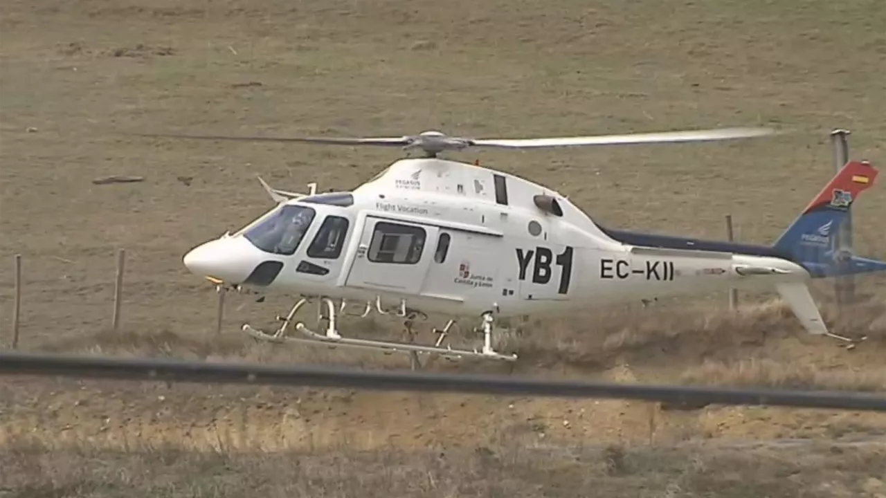Helikoptero bat. EITB Mediaren bideo batetik ateratako irudia.