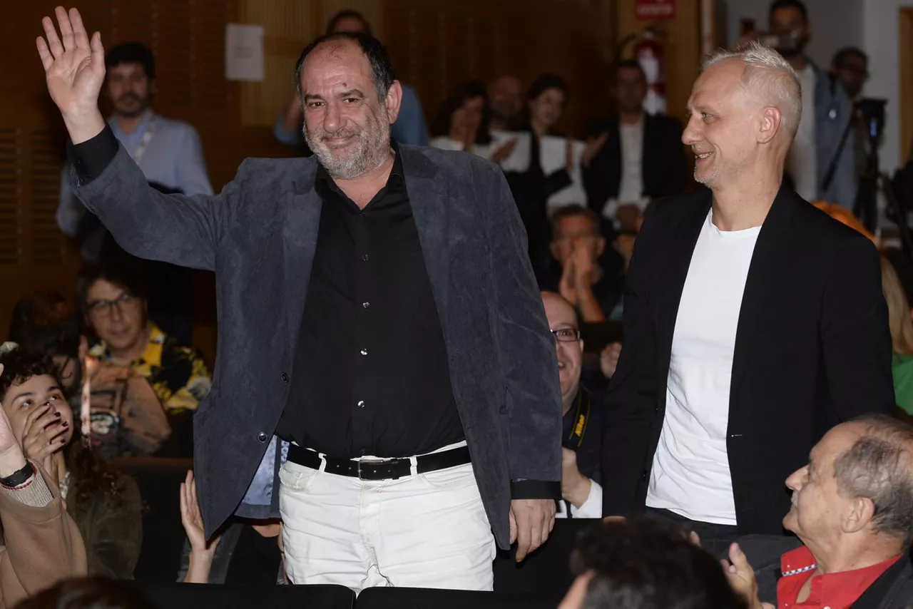 Los actores Karra Elejalde e Ivan Barnev, en la Seminci de Valladolid. Foto: EFE