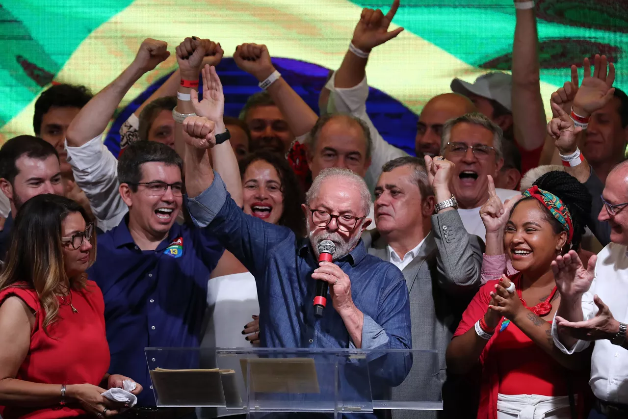 Lula da Silva, bart, garaipena ospatzen. Argazkia: EFE