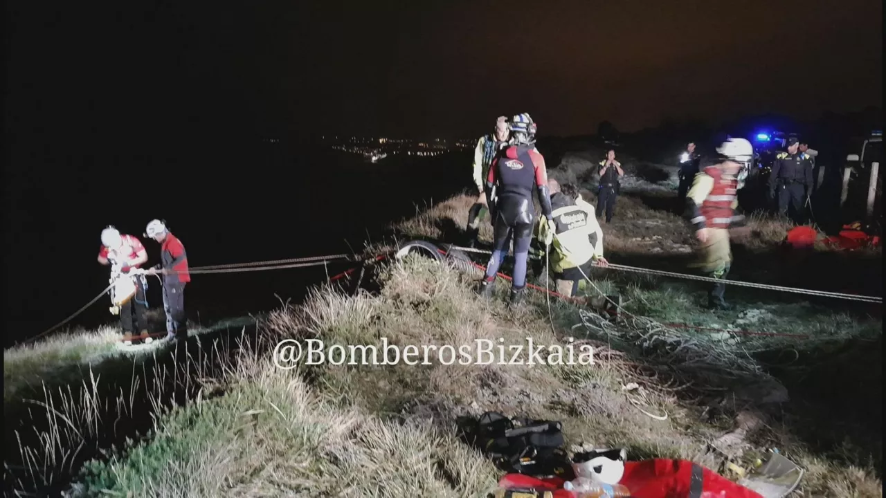 Rescate. Foto: Bomberos Bizkaia.