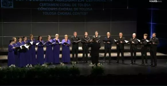 Sophia Chamber Choir, hoy, en Tolosa. Foto: EITB Media