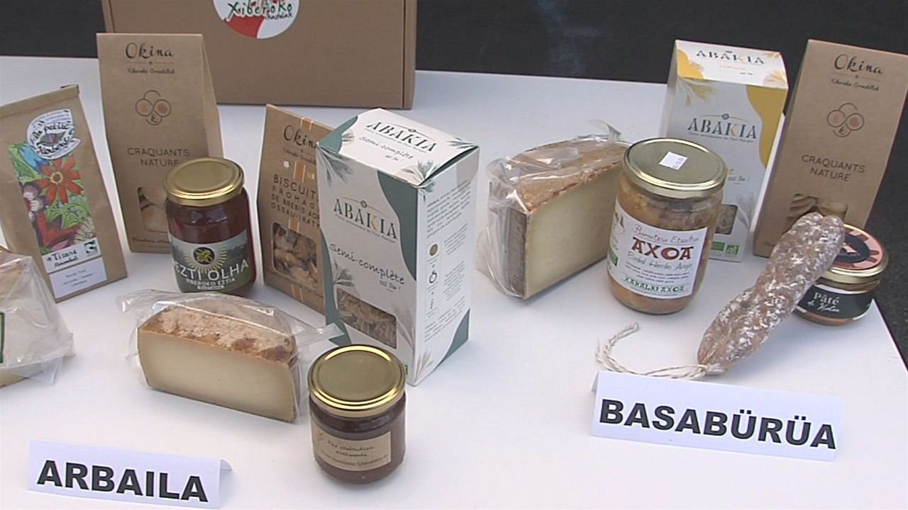 Saskiko produktuak. EITB Mediaren bideo batetik ateratako irudia.
