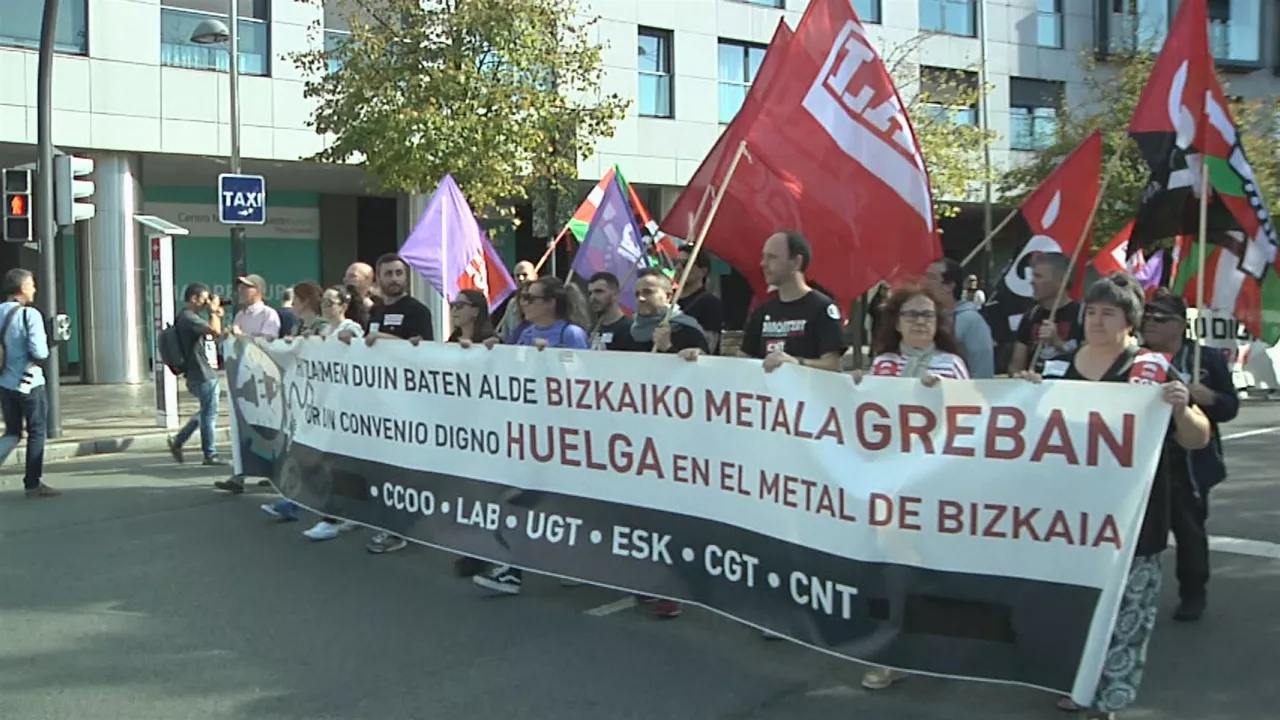 Bilbo, gaur goizean. EITB Mediaren bideo batetik ateratako irudia.