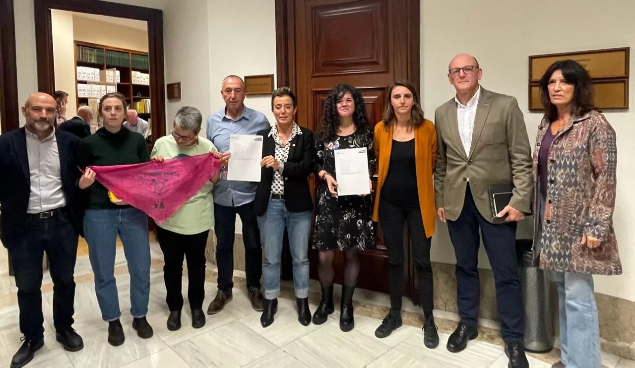 Varias de las formaciones que han presentado las enmiendas. Foto: @EAJPNV_Congreso (Twitter)