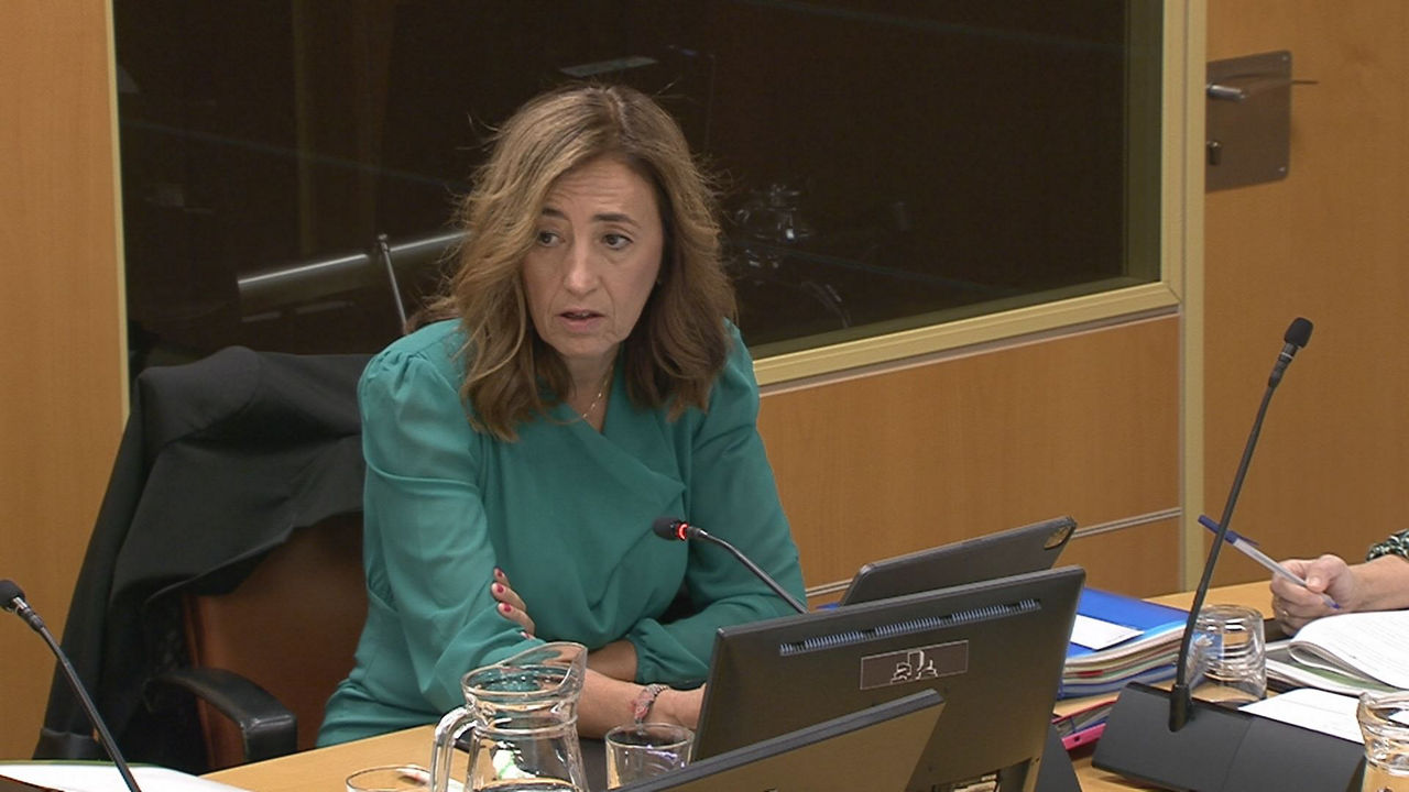Olatz Garamendi. Imagen obtenida de un vídeo del Parlamento Vasco.