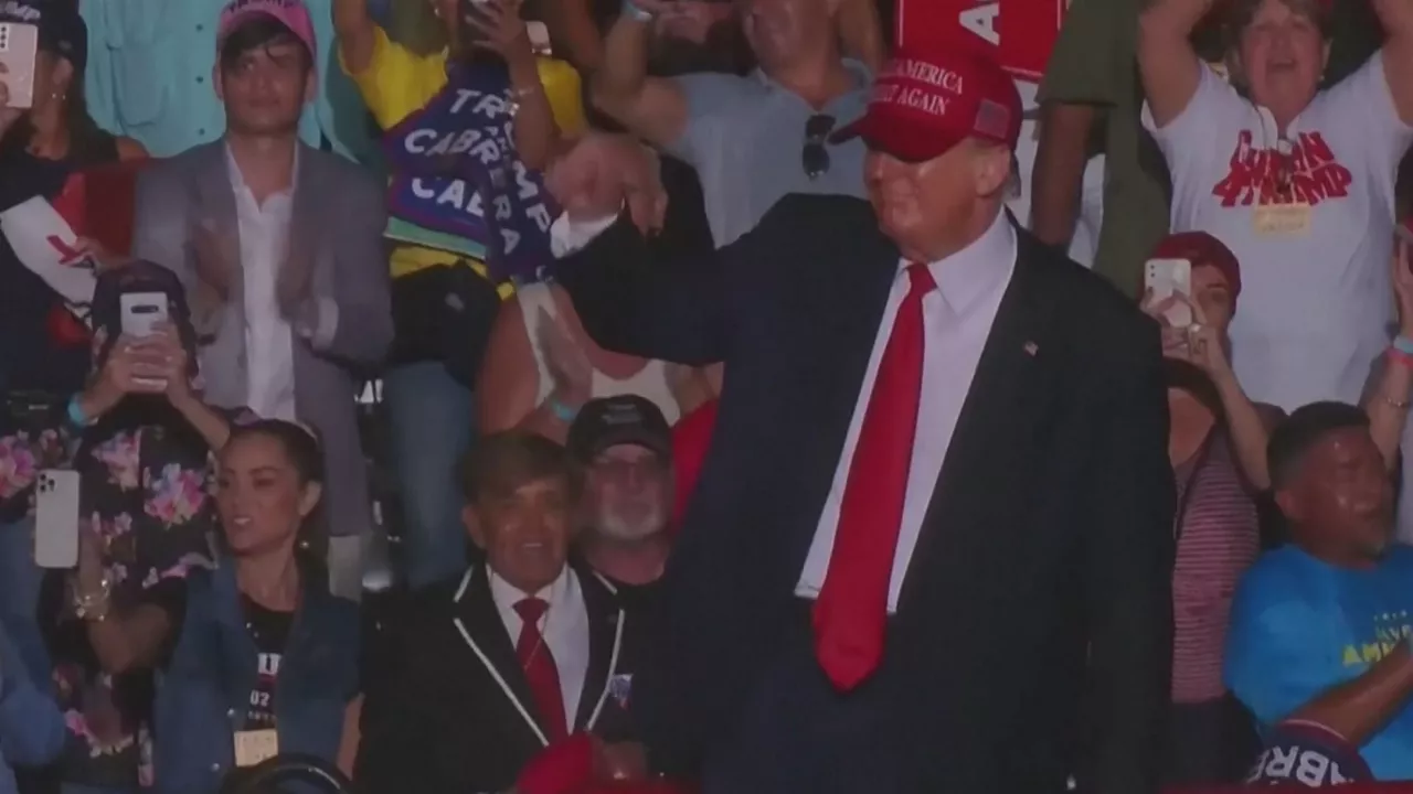 Donald Trump. Agentzietako bideo batetik ateratako irudia.