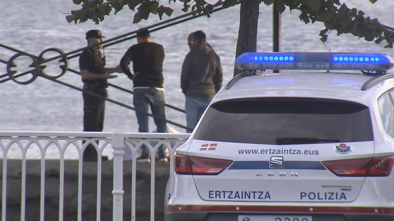 El cuerpo ya ha sido rescatado. Imagen obtenida de un vídeo de EITB Media.