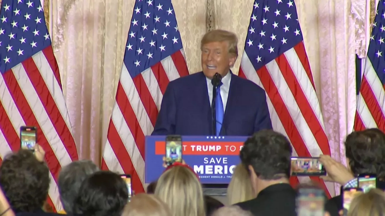 Donald Trump. Agentzietako bideo batetik ateratako irudia.