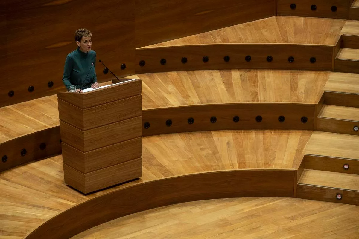 María Chivite en el debate sobre el estado de la comunidad