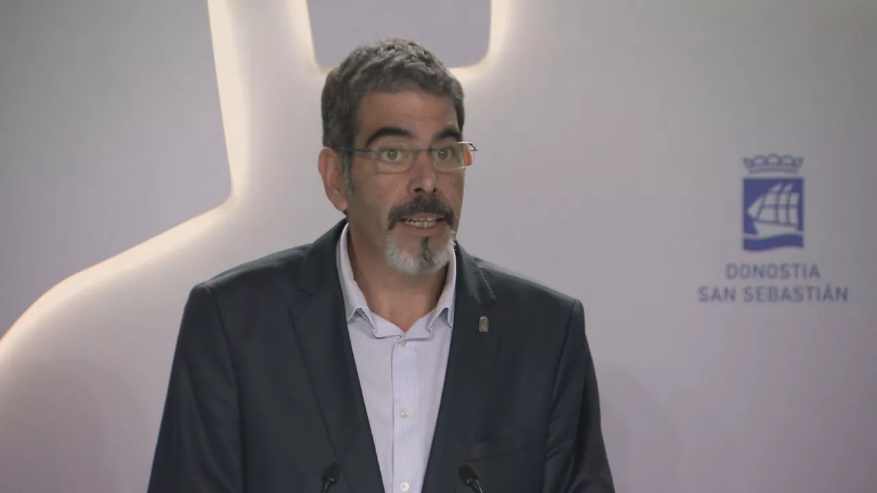 Eneko Goia Donostiako alkatea. EITB Mediaren bideo batetik hartutako irudia.