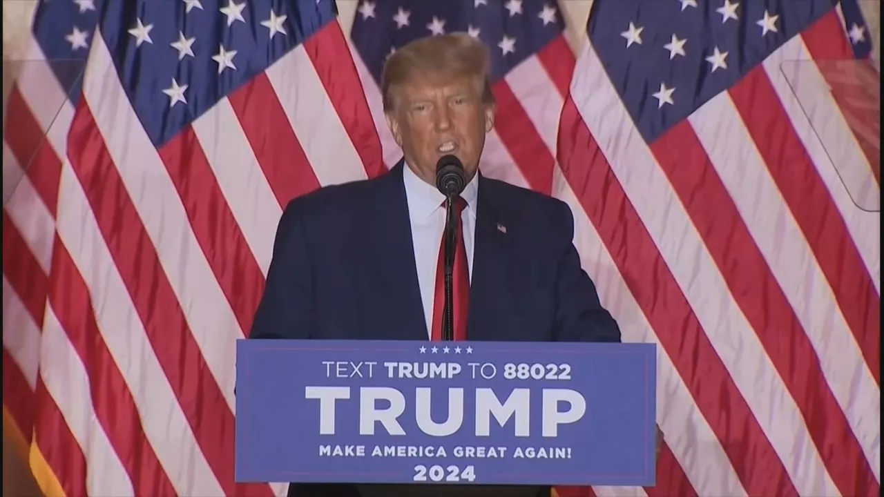 Donald Trump. Agentzietako bideo batetik ateratako irudia.