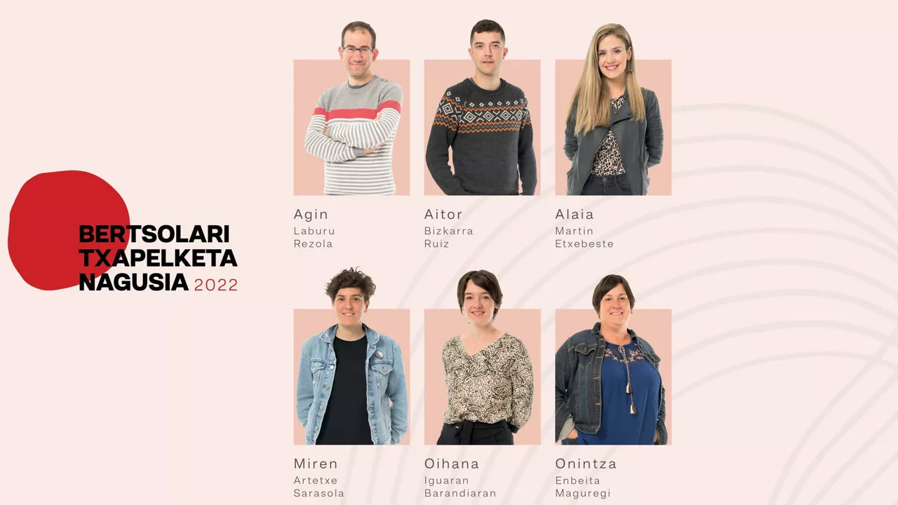 Los y las seis bertsolaris que cantarán Amurrio