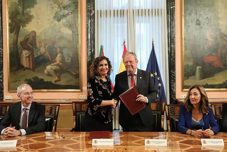 Maria Jesús Montero y Pedro Azpiazu. Foto: Irekia.