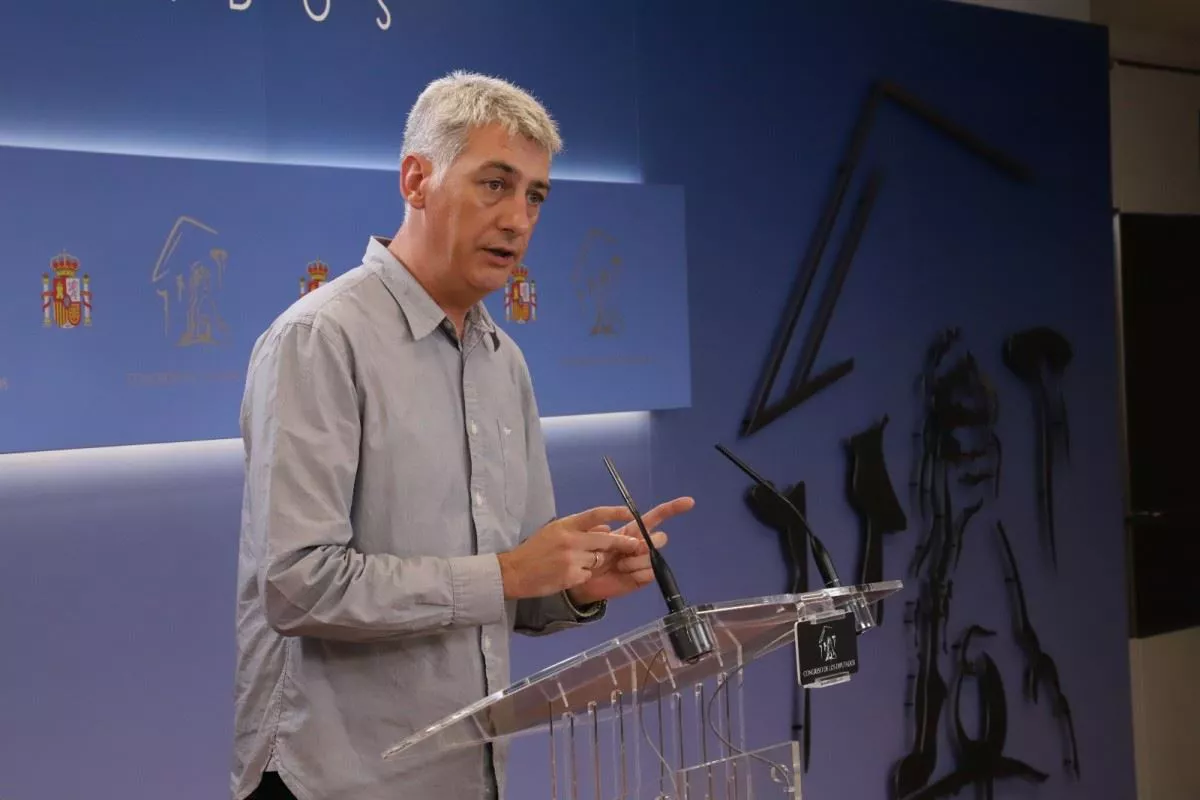 Oscar Matute, hoy, en el Congreso.