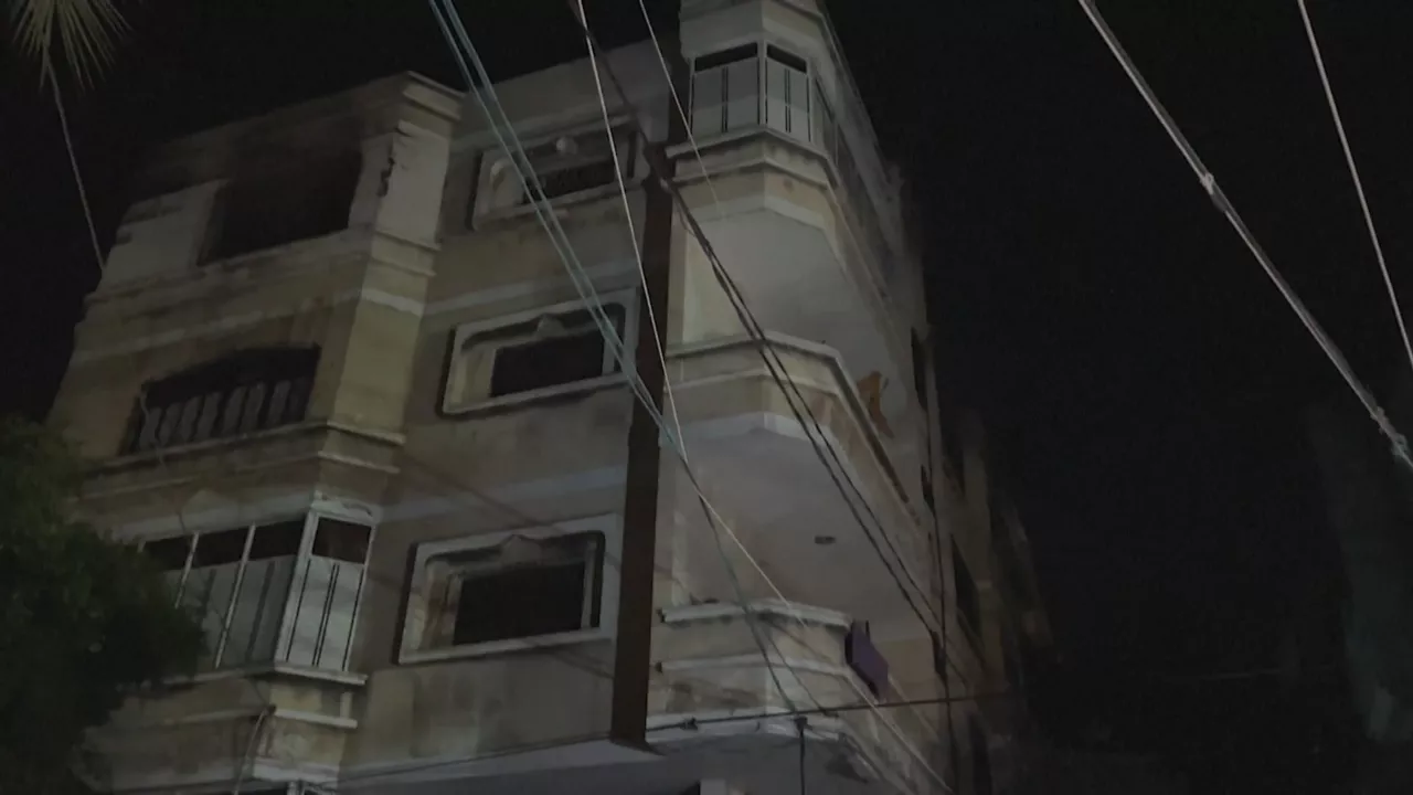 Sutea Gazan. Agentzietako bideo batetik ateratako irudia.