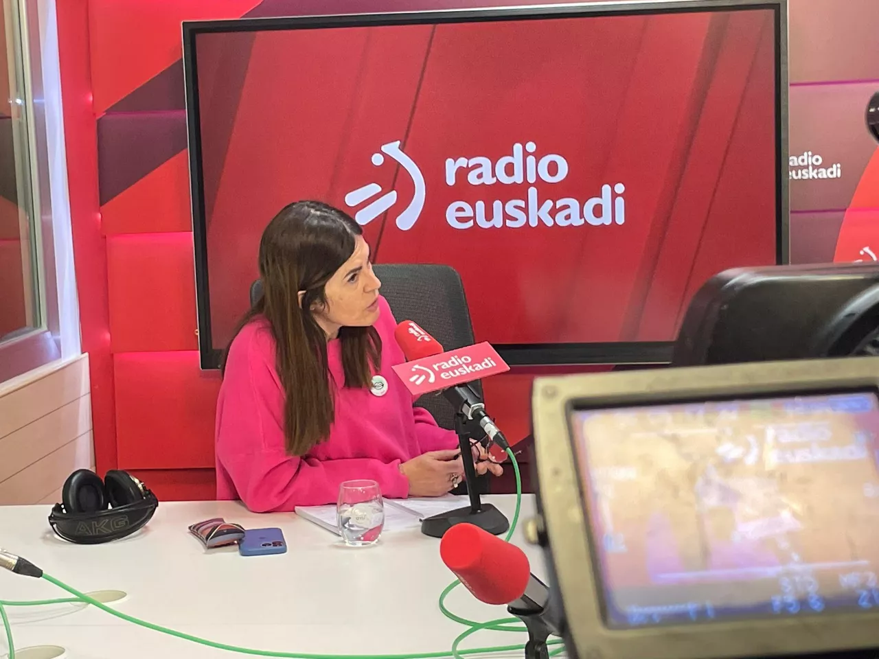 Miren Gorrotxategi, Elkarrekin Podemos-IUko bozeramailea. Argazkia: EITB MEDIA