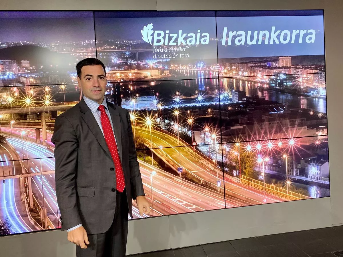 Imanol Pradales diputado de Infraestructuras y Desarrollo Territorial de Bizkaia