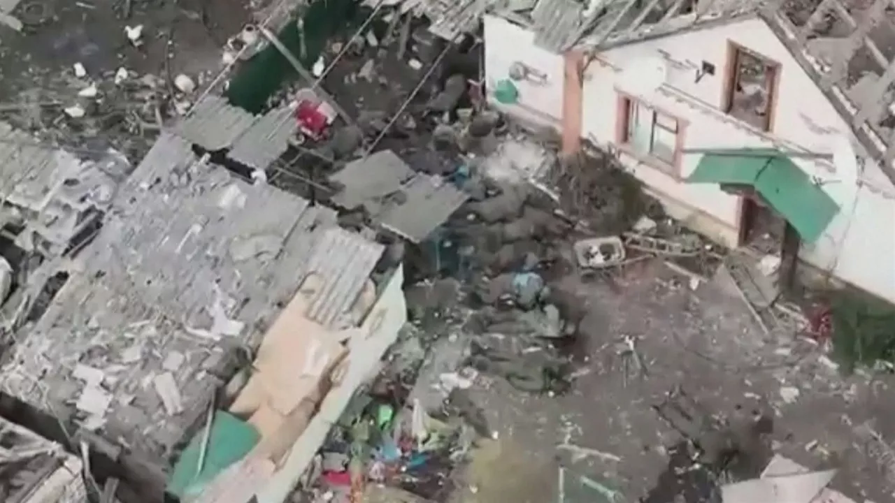 Hildako soldaduak. Agentzietako bideo batetik ateratako irudia.