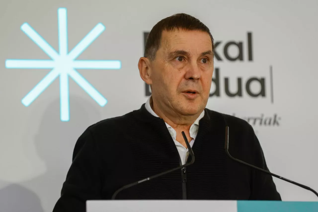 Arnaldo Otegi en un acto de EH Bildu, ayer. Foto: EFE