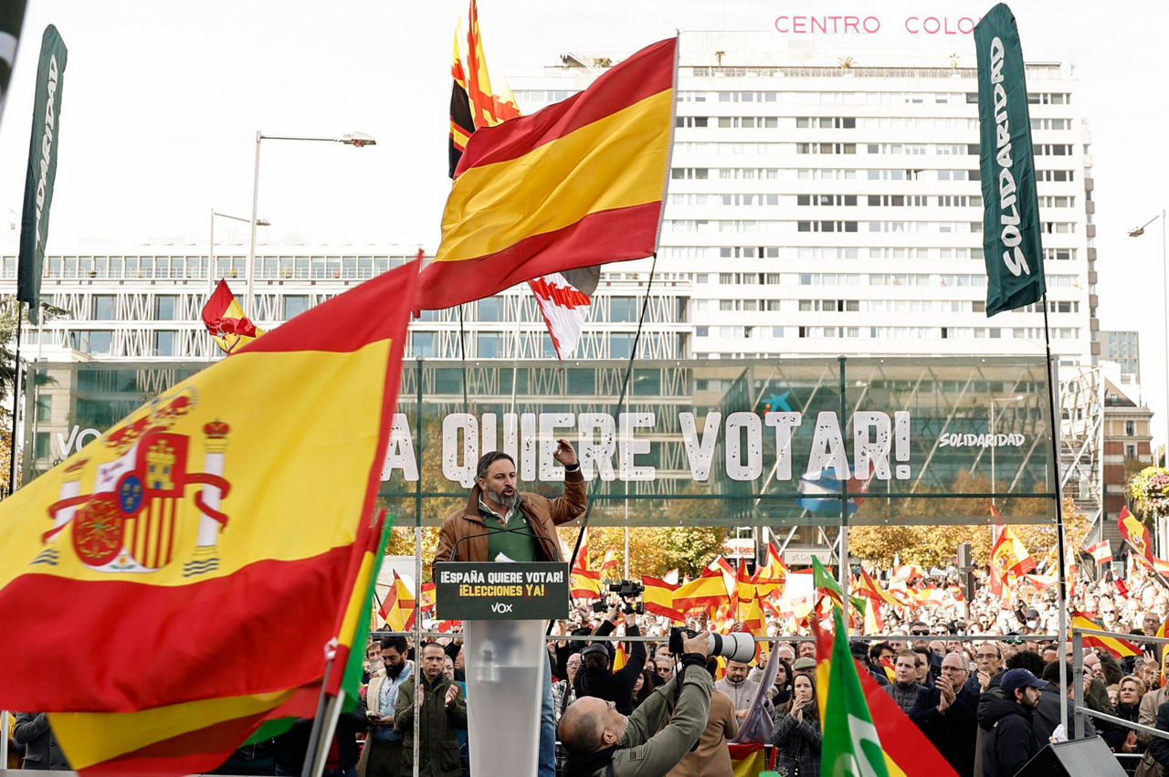 Concentración de VOX en Madrid