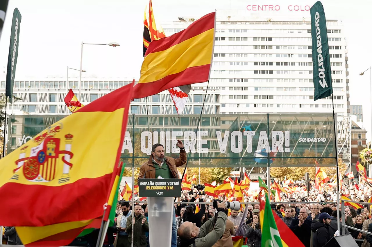 Concentración de VOX en Madrid