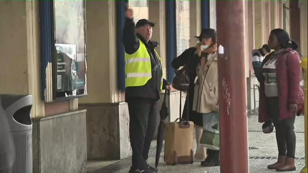 Atotxako geltokia. EITB Mediaren bideo batetik ateratako irudia.