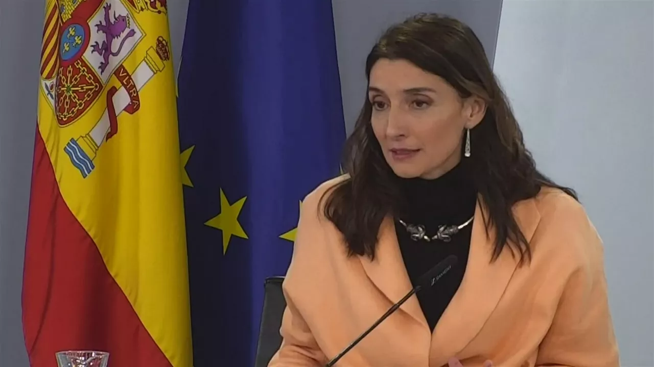 Pilar Llop. Agentzietako bideo batetik ateratako irudia.