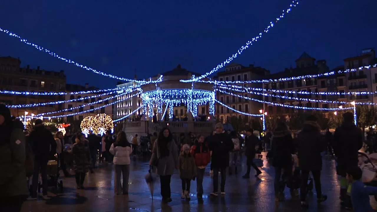 Luces de Navidad en Pamplona