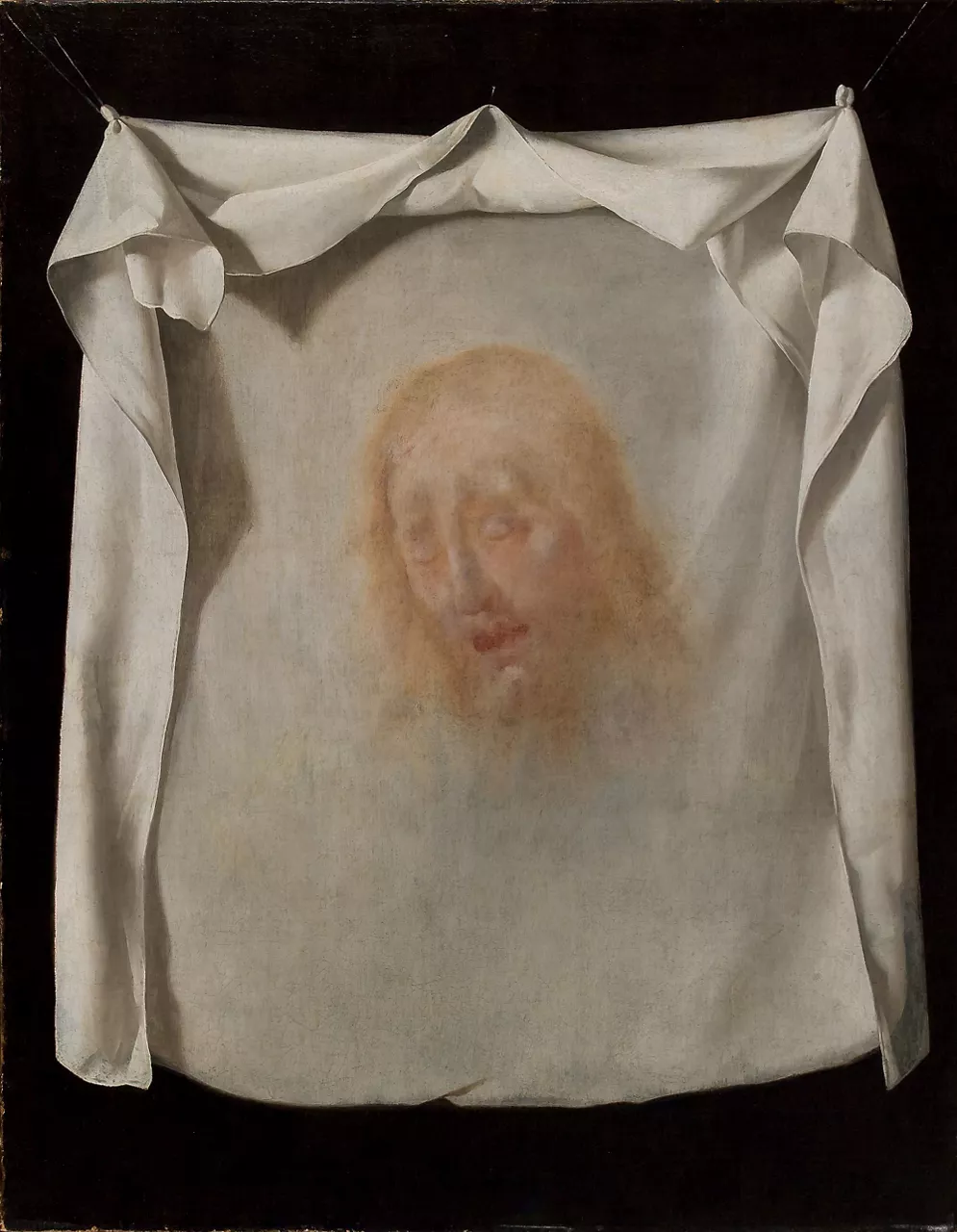 "La santa faz" Francisco de Zurbaranen lana.