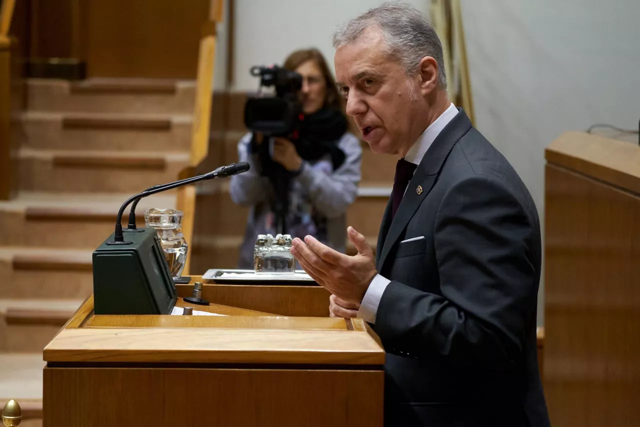 Iñigo Urkullu Eusko Legebiltzarrean
