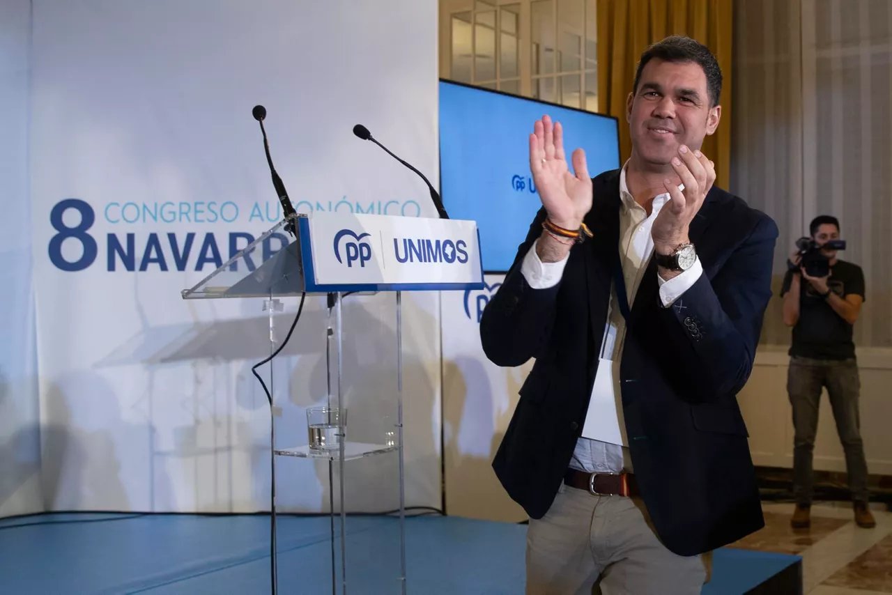 El nuevo presidente del PP de Navarra, Javier García. Foto: EFE