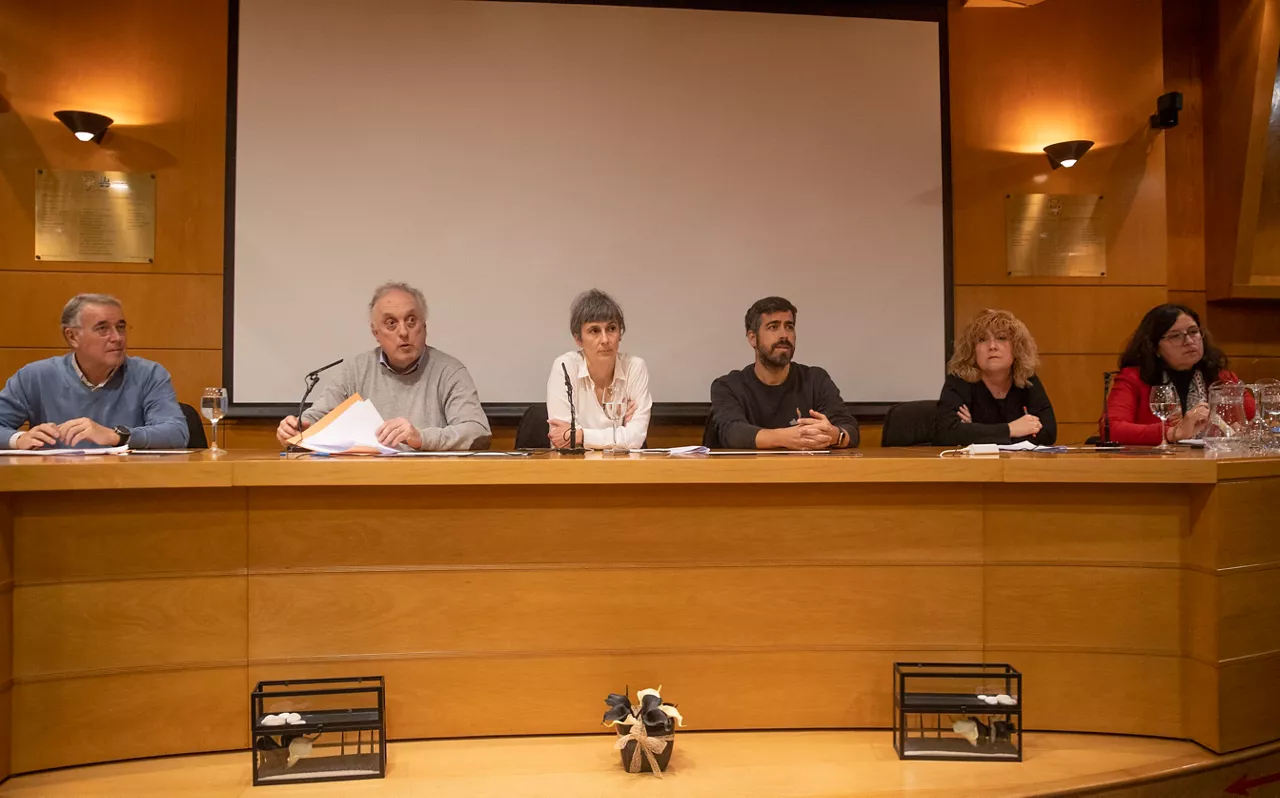 Rueda de prensa en San Sebastián. Foto: EFE