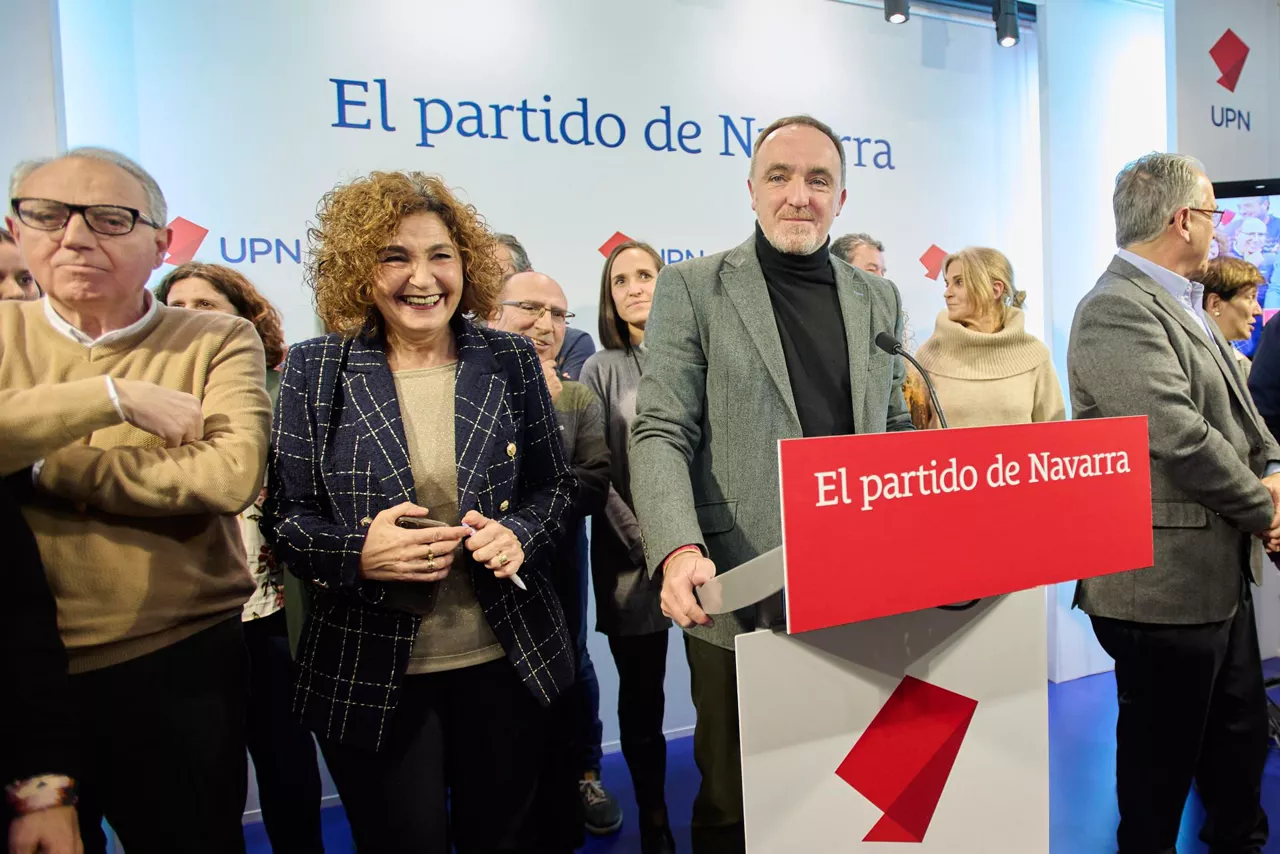 El presidente de UPN, Javier Esparza. Foto: EFE