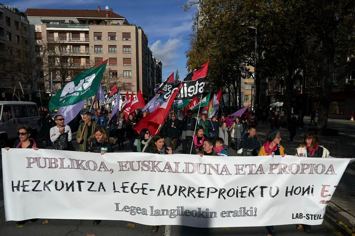 Manifestazioa Gasteizen. Argazkia: EFE
