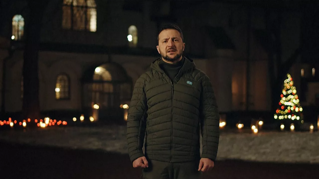 Volodimir Zelenski, en el mensaje de Navidad.
