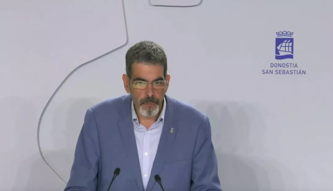 Eneko Goia en rueda de prensa esta mañana