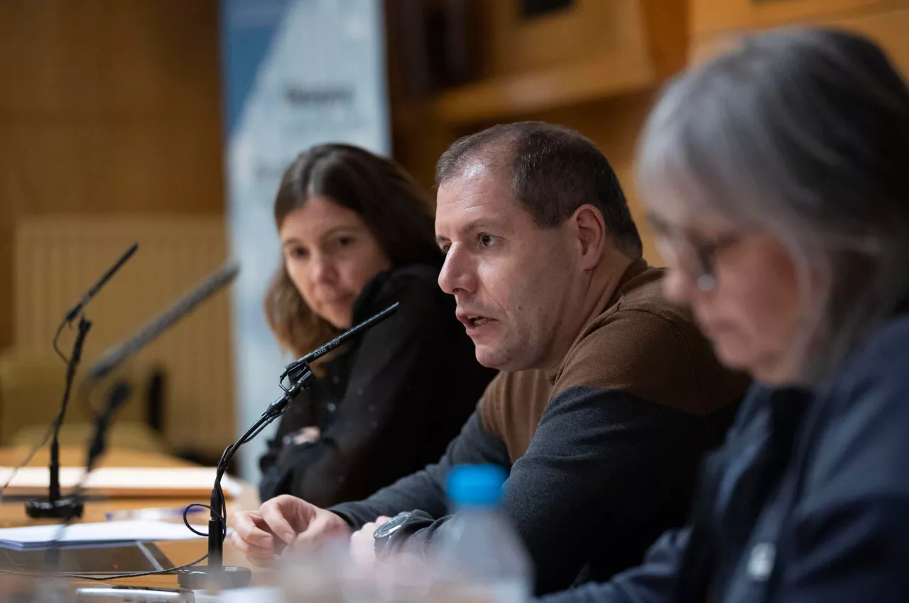 Rueda de prensa de los jefes de servicio de OSI Donostialdea. Foto: EFE