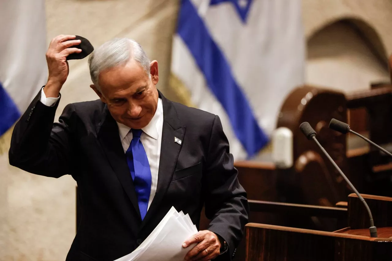 Benjamín Netanyahu en la Knesset (Parlamento israelí). Foto: EFE