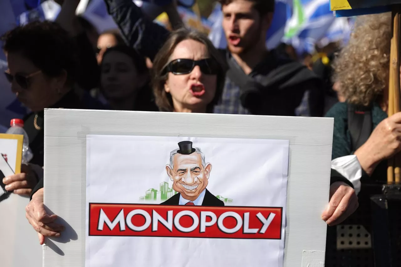 Protesta contra el nuevo Gobierno Israelí en el exterior del Parlamento. Foto: EFE