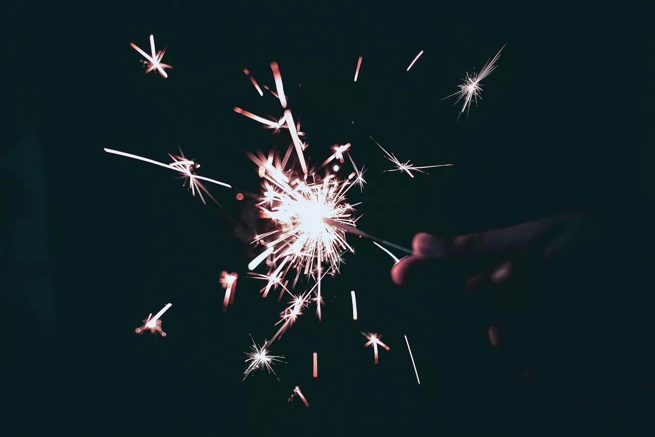 Fuegos artificiales.