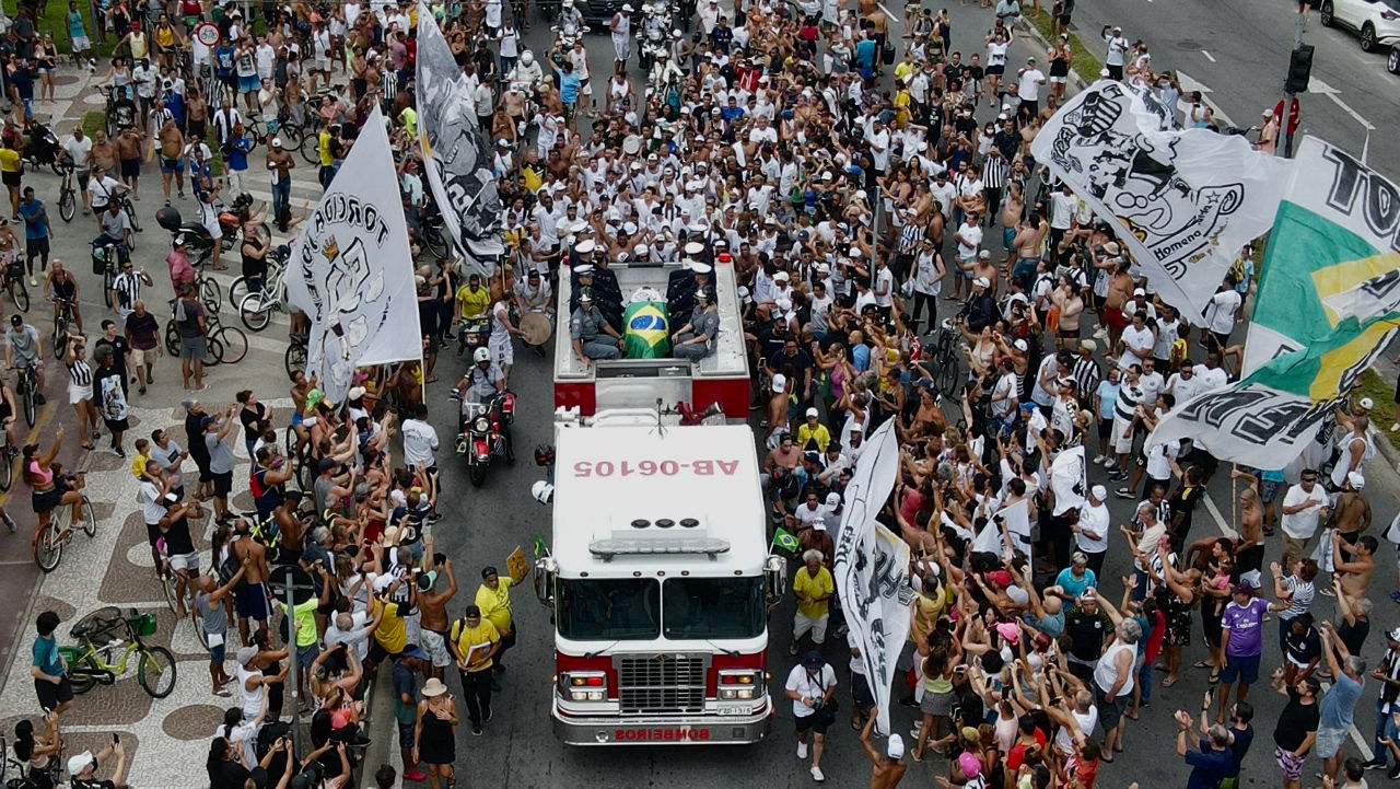 pele comitiva funebre hileta entierro efe