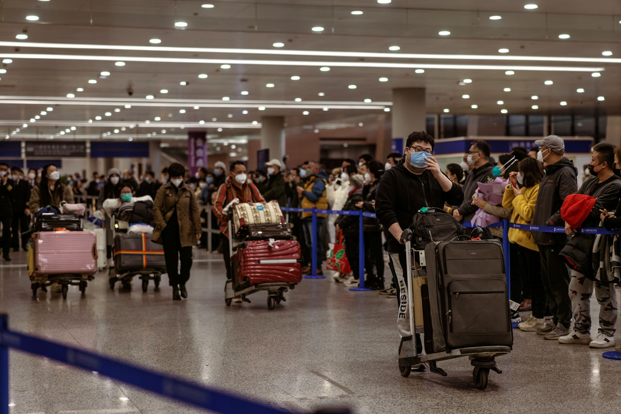 turistas chinos aeropuerto