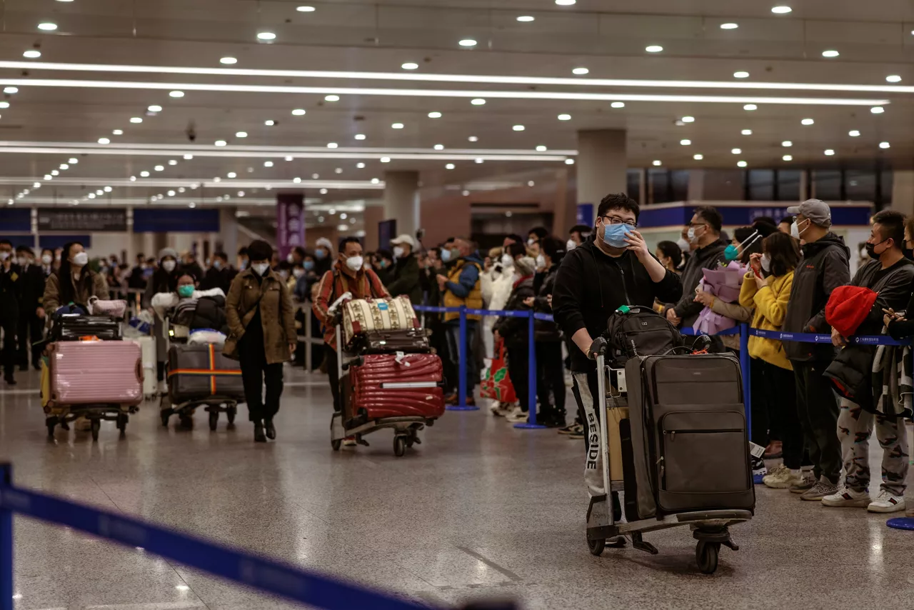 turistas chinos aeropuerto