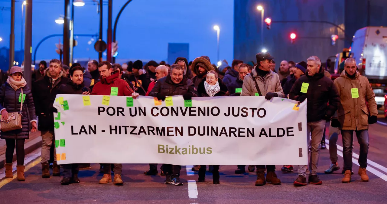 bizkaibus PROTESTA BILBO