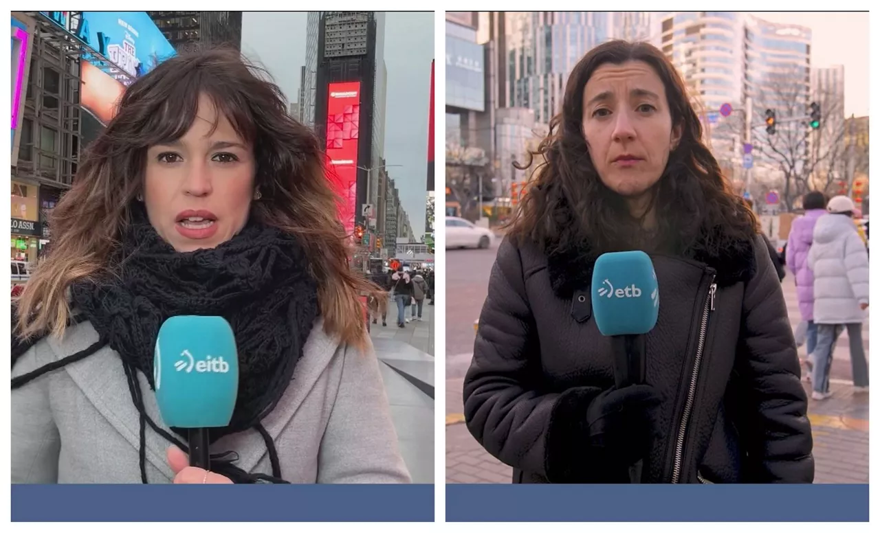 Yerai Diaz eta Olatz Urkia EITBko korrespontsalak