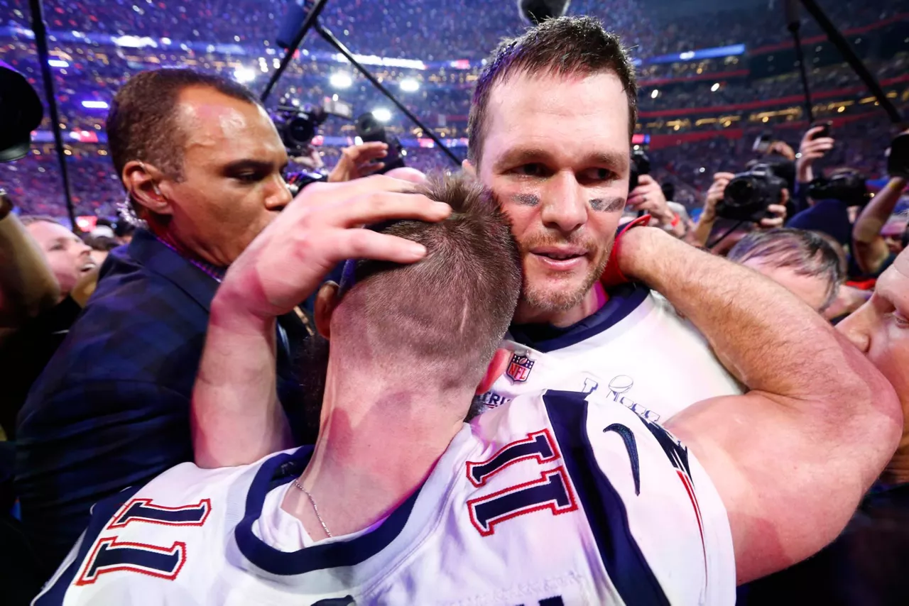 Tom Brady artxiboko irudian ospakizun batean. Argazkia: EFE