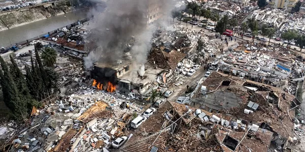 Destrucción en Hatay (Turquía). Foto: EFE