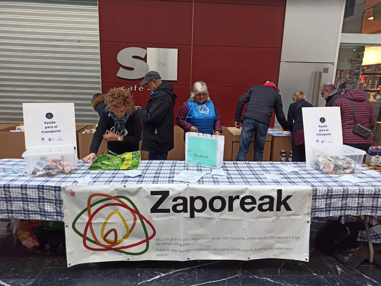 zaporeak janari bilketa donostia iturria arantxa arza