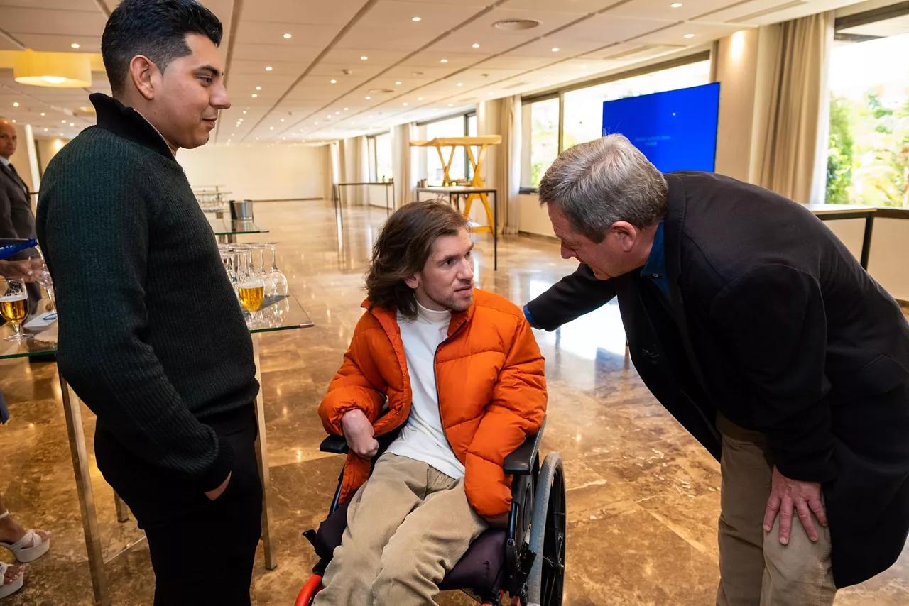 Nominados/as del cine vasco a los Premios Goya, en Sevilla.