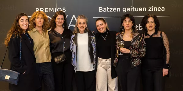 Nominados/as del cine vasco a los Premios Goya, en Sevilla.